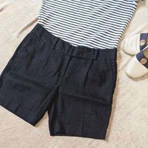 Michael Kors dark navy blue linen shorts size 4